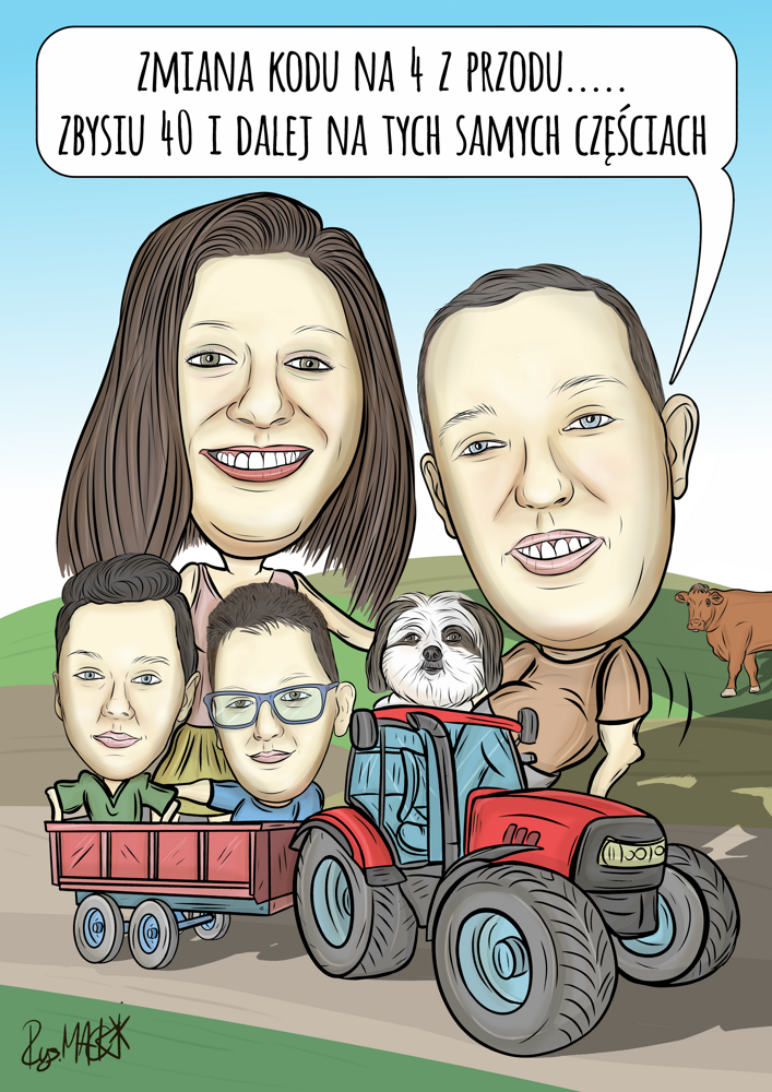 Karykatura urodzinowa