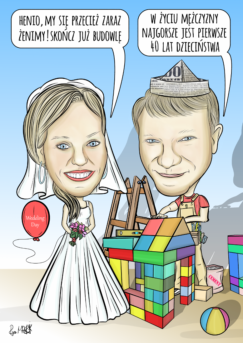 Karykatura ślubna