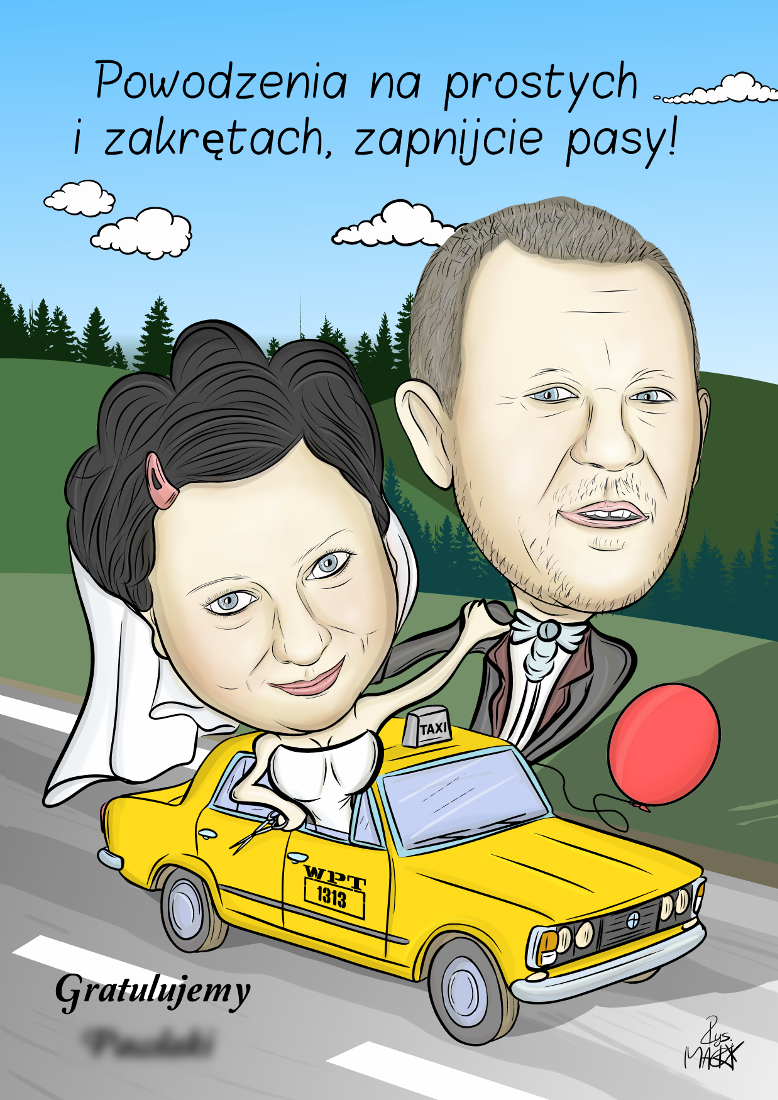 Karykatura weselna