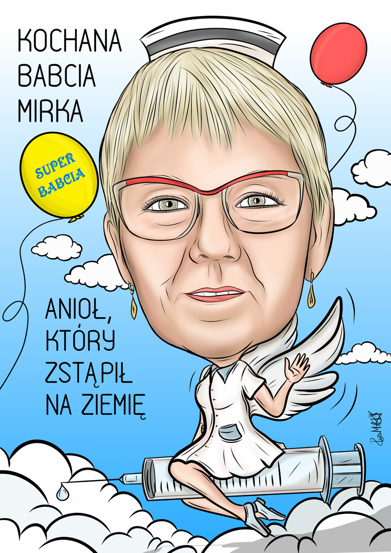 Karykatura dla babci