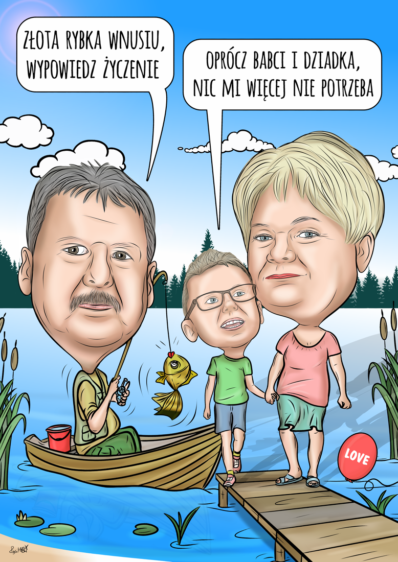 Karykatura dla „dziadków”