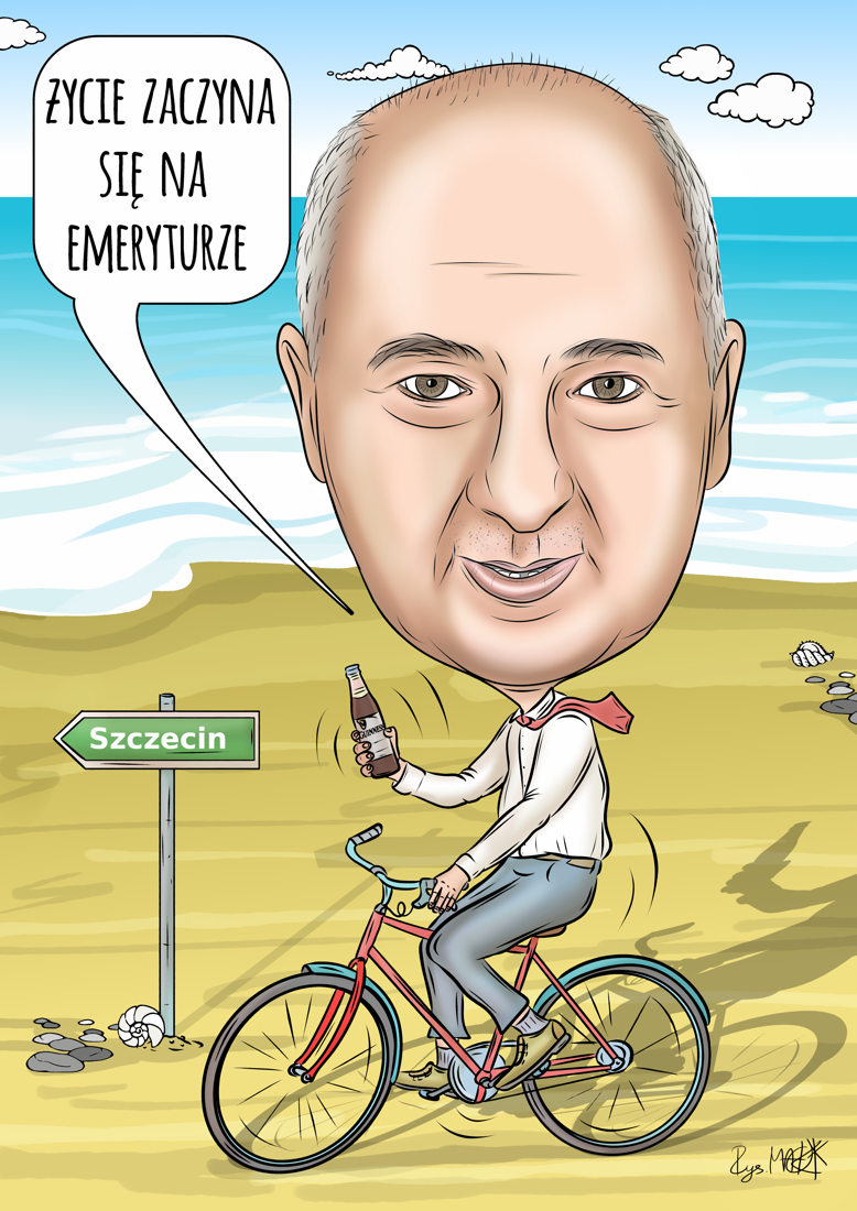 Karykatura dla emeryta