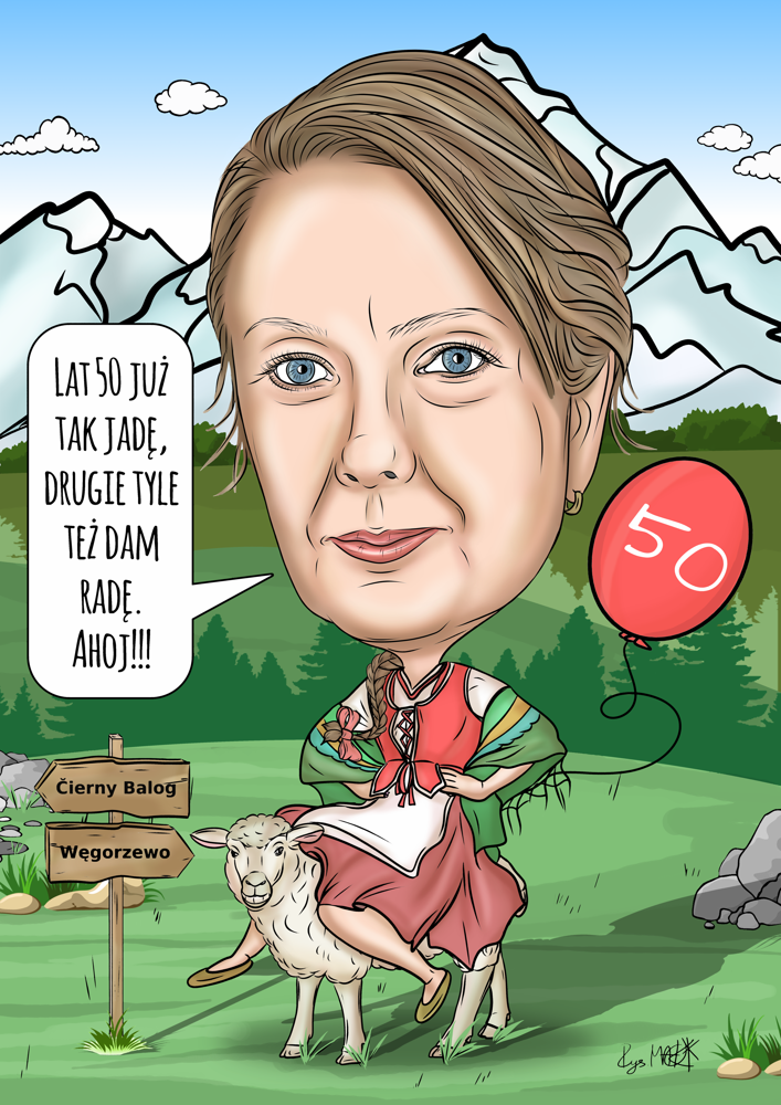 Karykatura urodzinowa