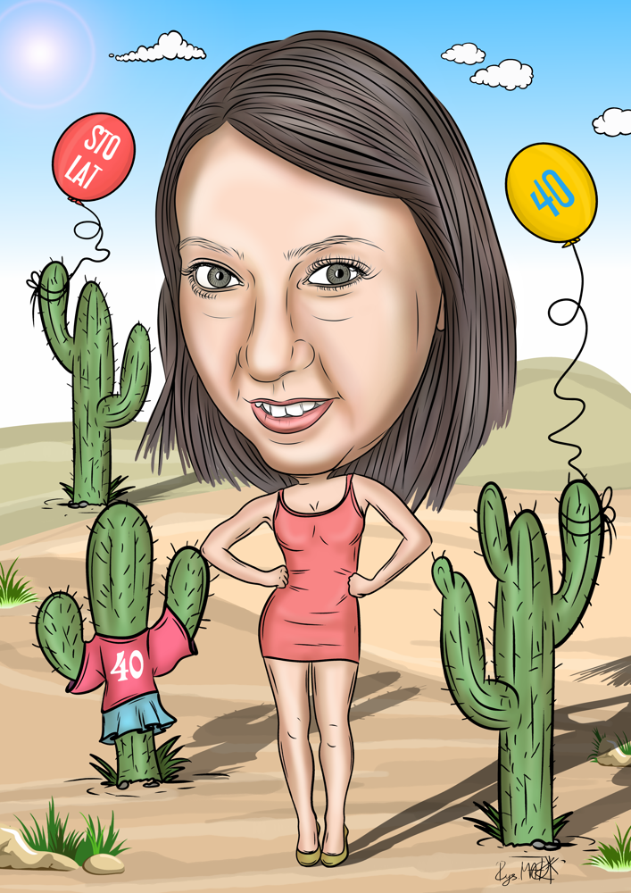 Karykatura na urodziny