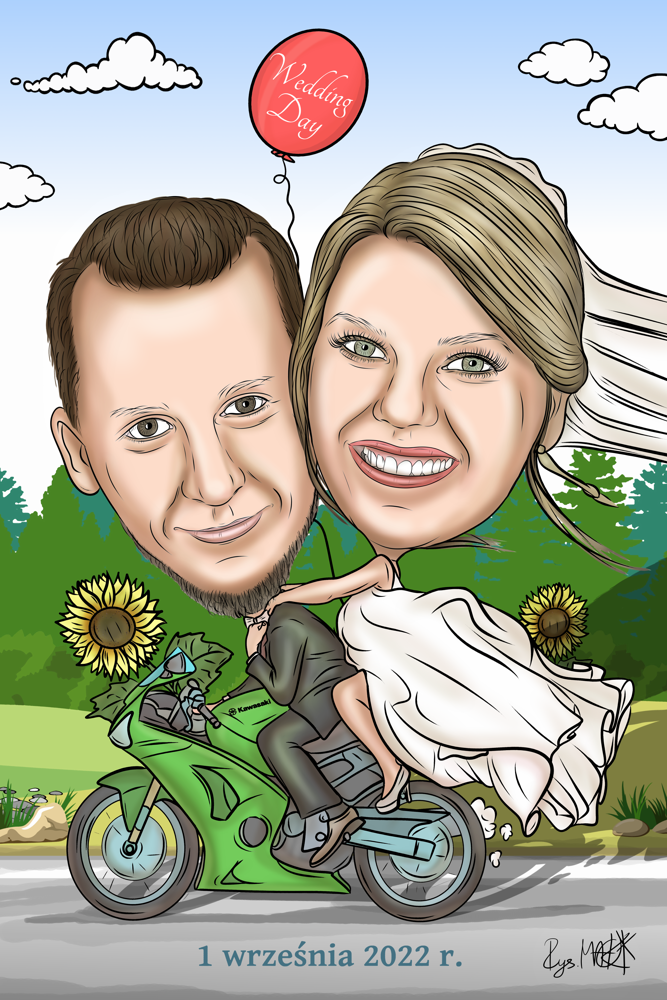 Karykatura weselna