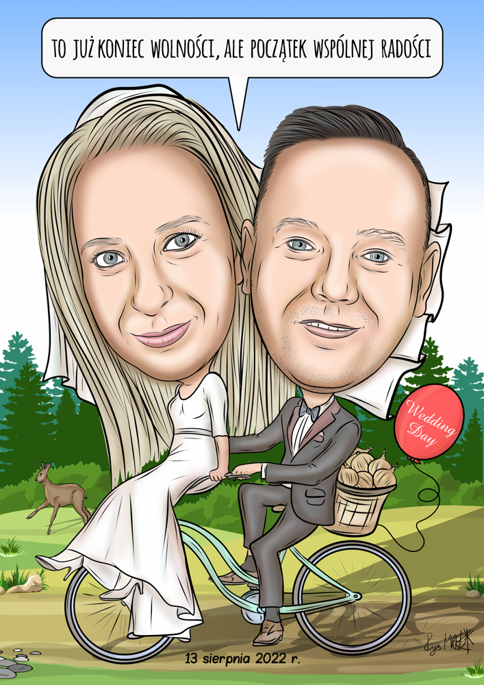 Karykatura weselna
