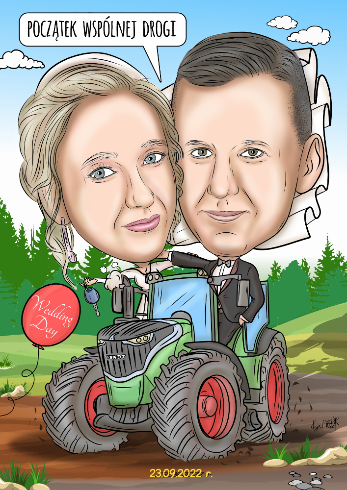 Karykatura ślubna