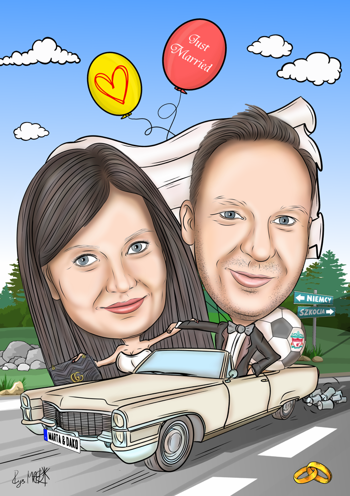 Karykatura ślubna