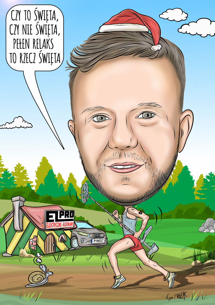 Karykatura na święta