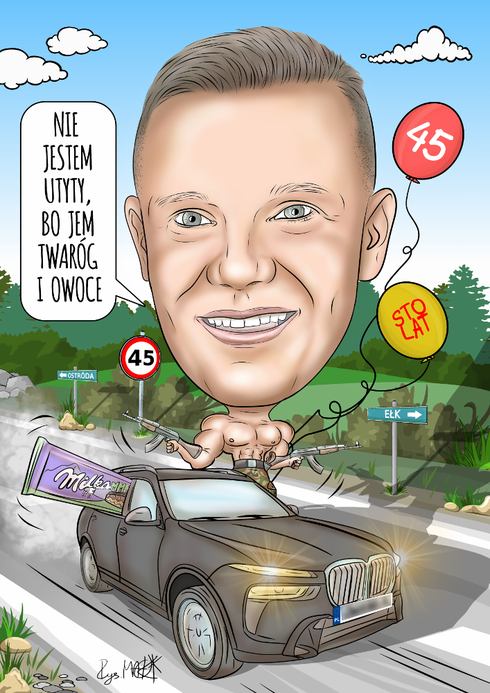 Karykatura urodzinowa