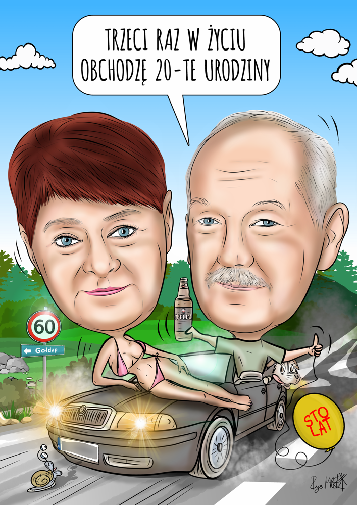 Karykatura urodzinowa