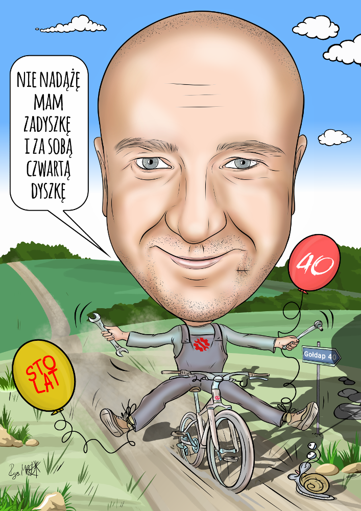 Karykatura na urodziny