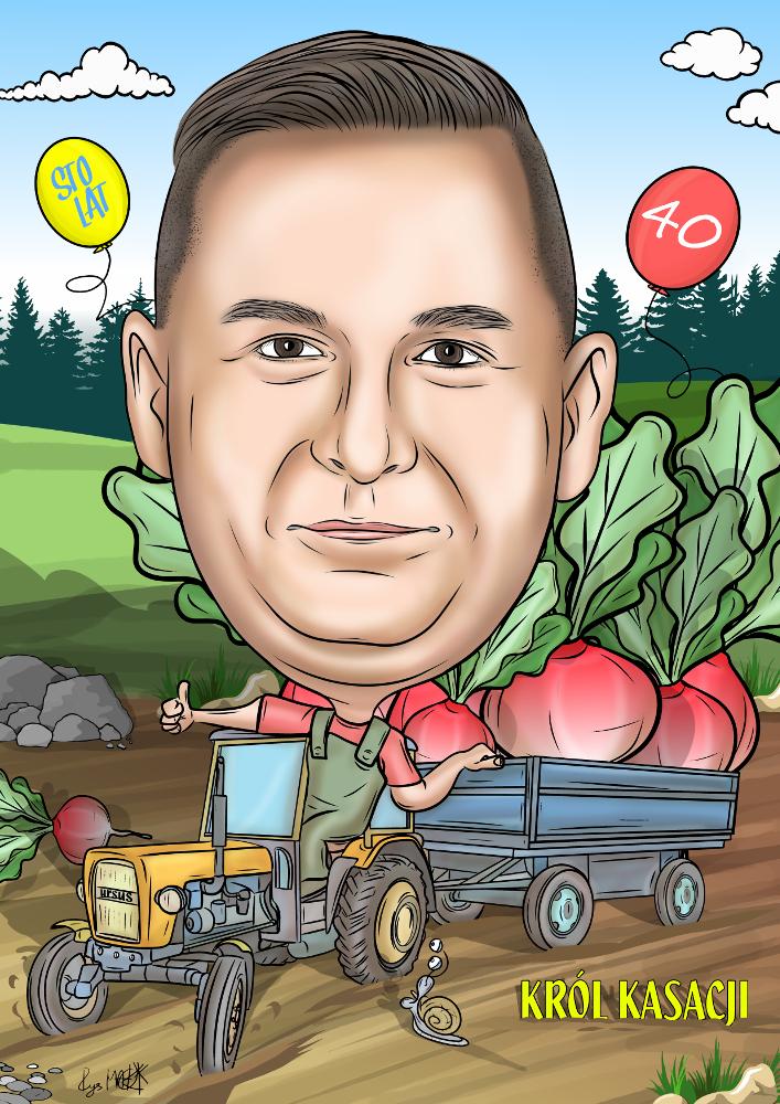 Karykatura na urodziny