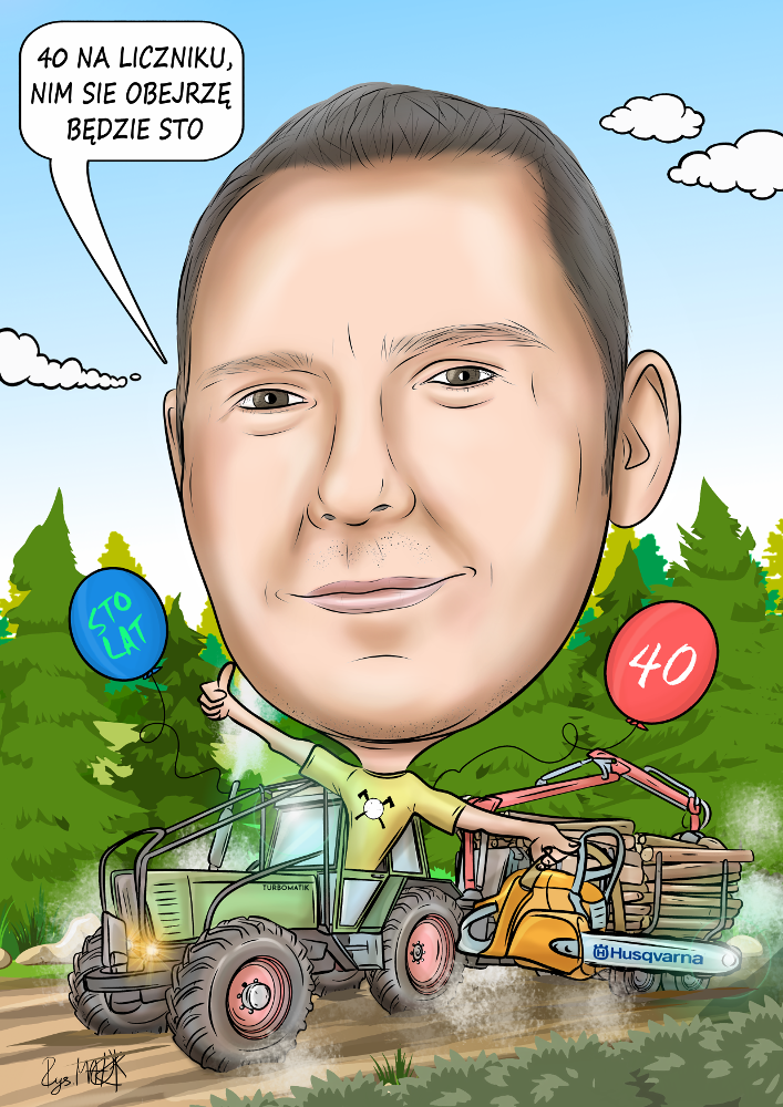 Karykatura urodzinowa