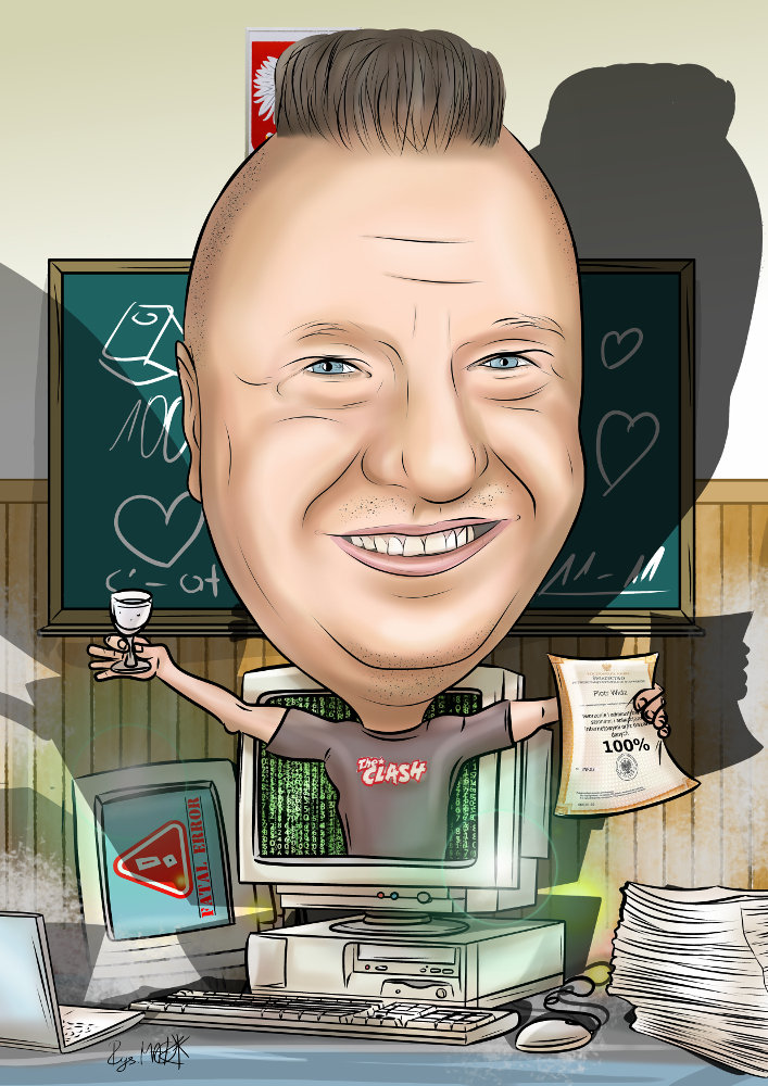 Karykatura dla nauczyciela