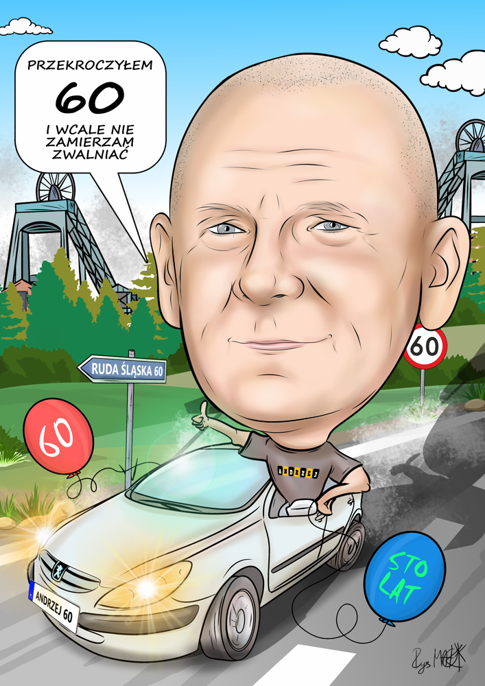Karykatura na 60-kę