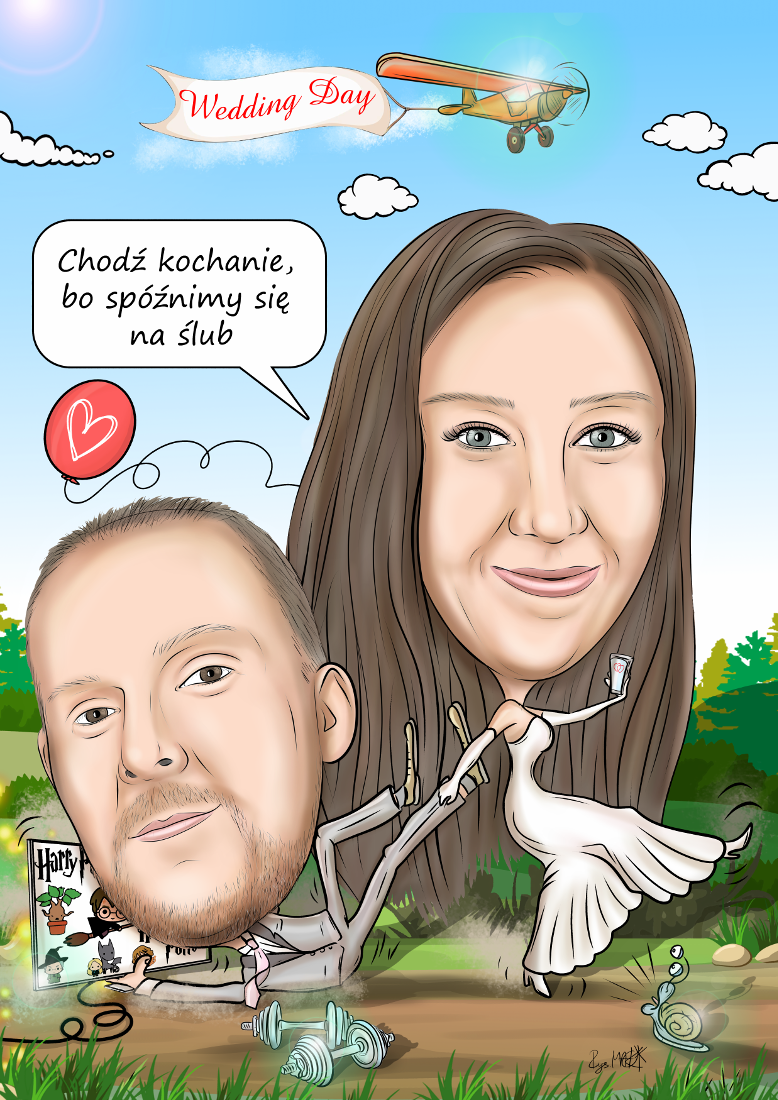 Karykatura ślubna