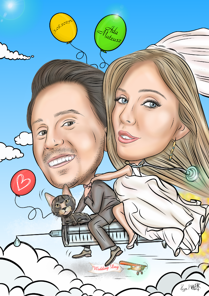 Karykatura ślubna