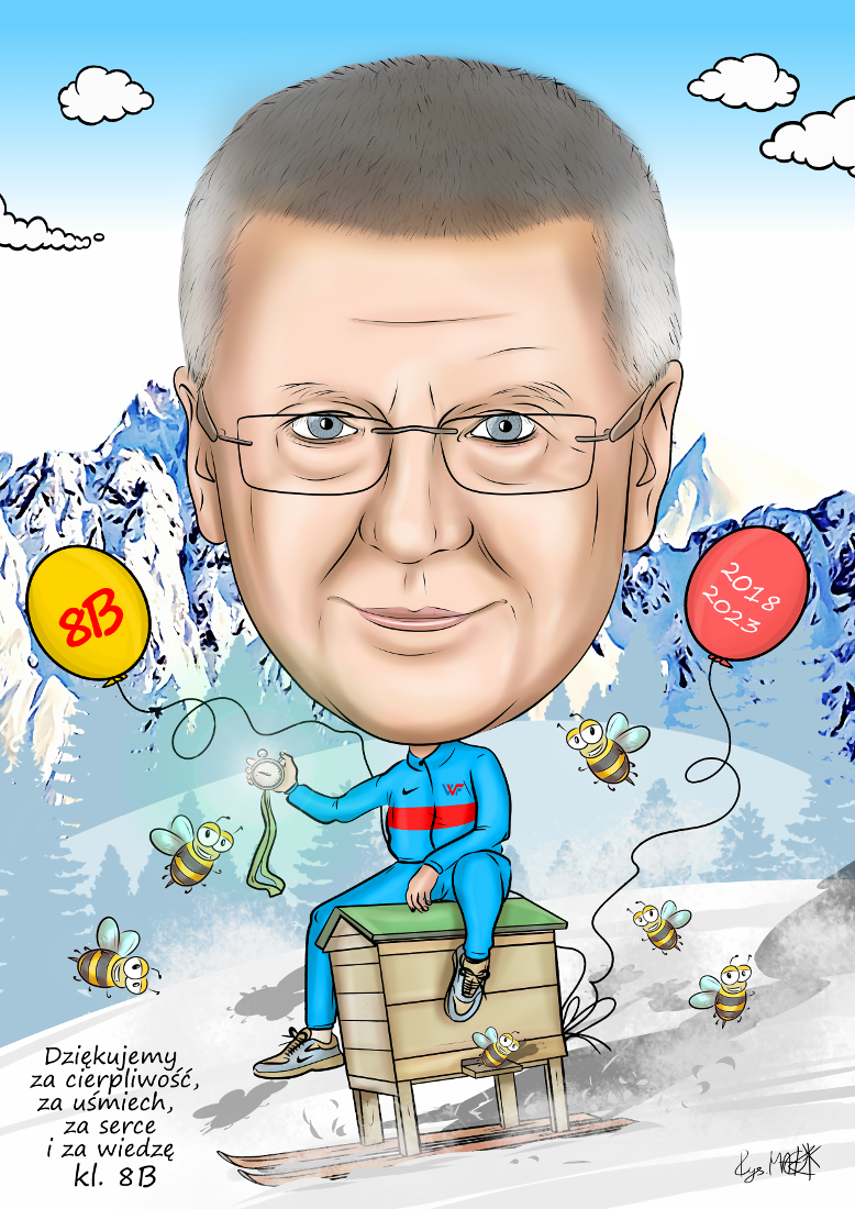 Karykatura dla nauczyciela