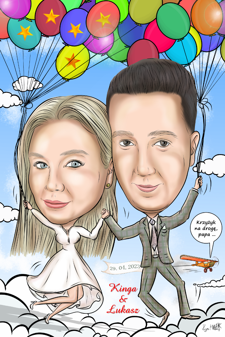 Karykatura ślubna
