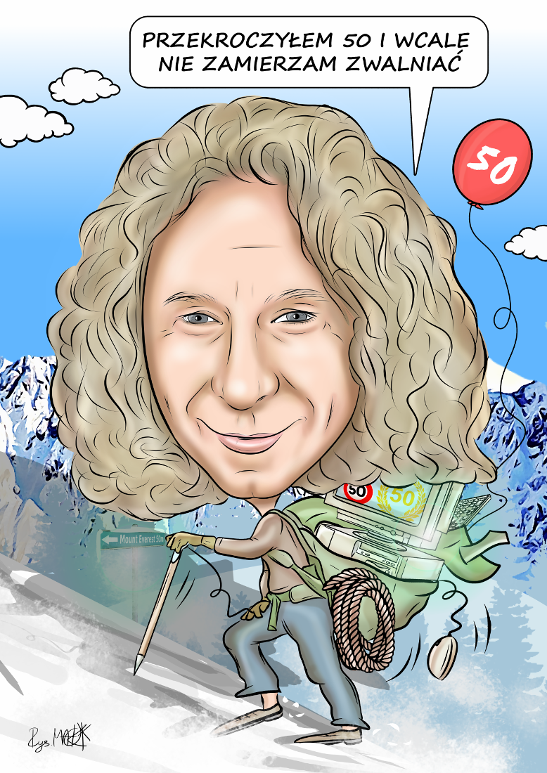 Karykatura na urodziny