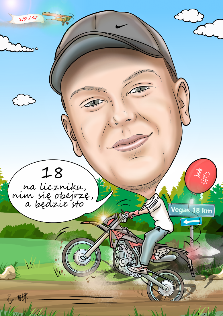 Karykatura na urodziny