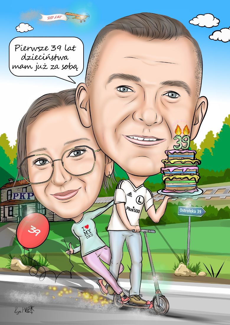 Karykatura na urodziny