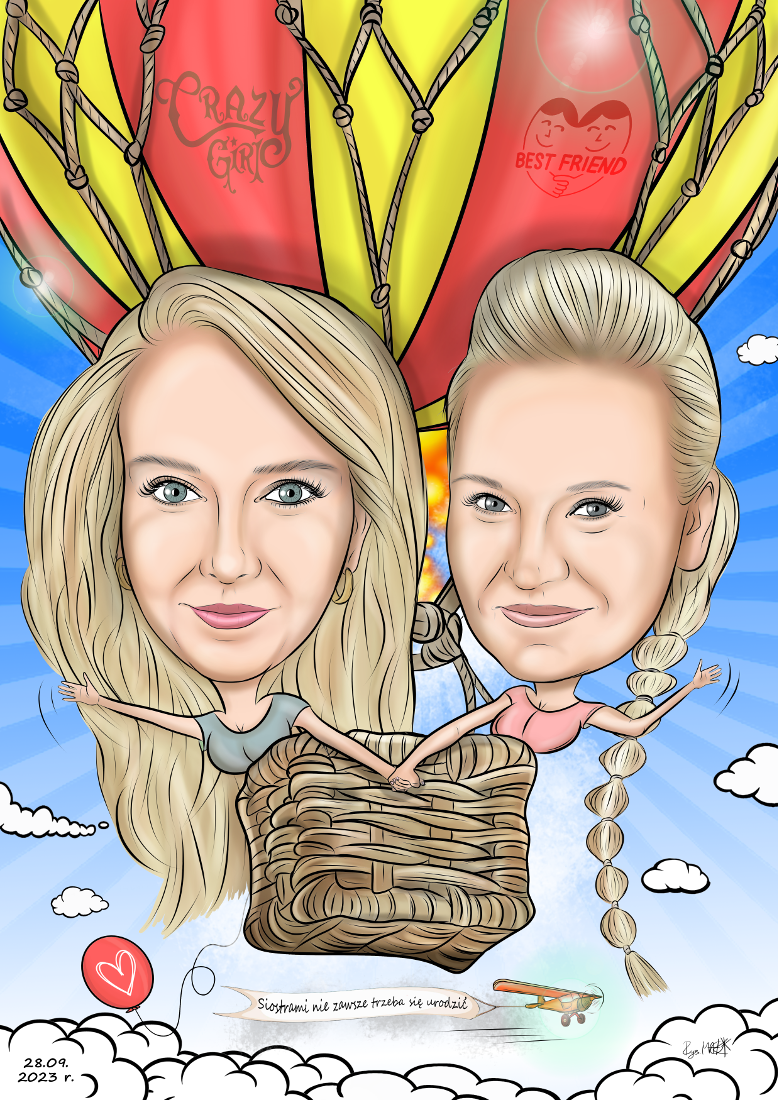 Karykatura od przyjaciółki