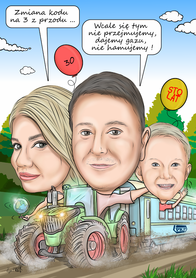 Karykatura urodzinowa