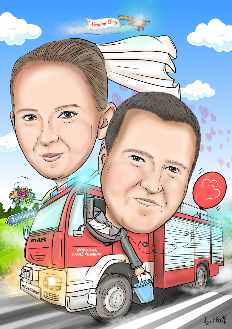 Karykatura ślubna
