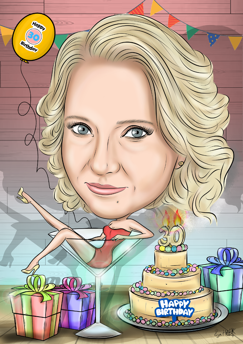 Karykatura urodzinowa