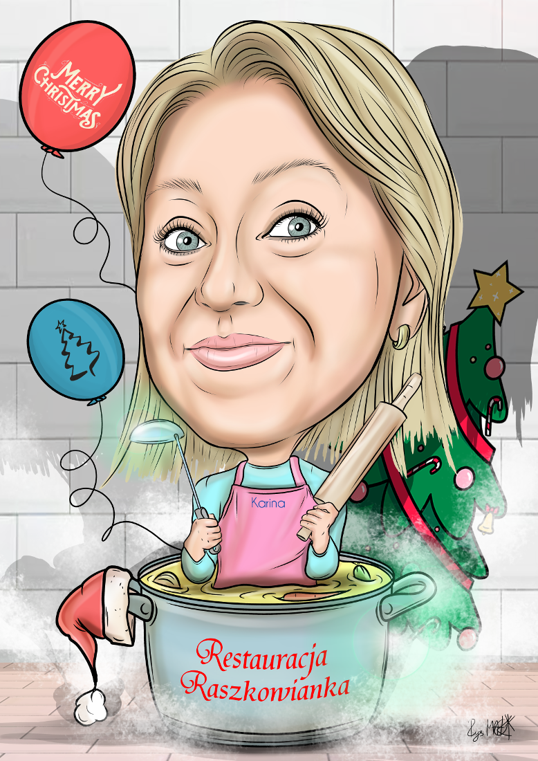 Karykatura świąteczna