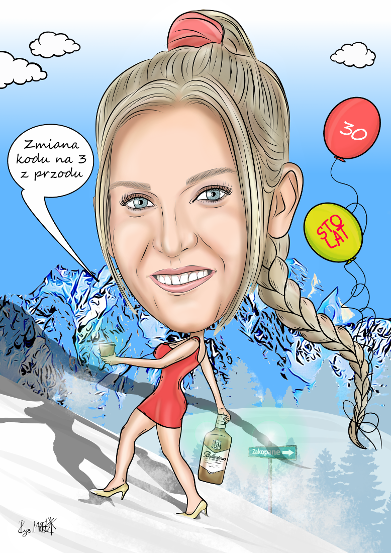 Karykatura urodzinowa