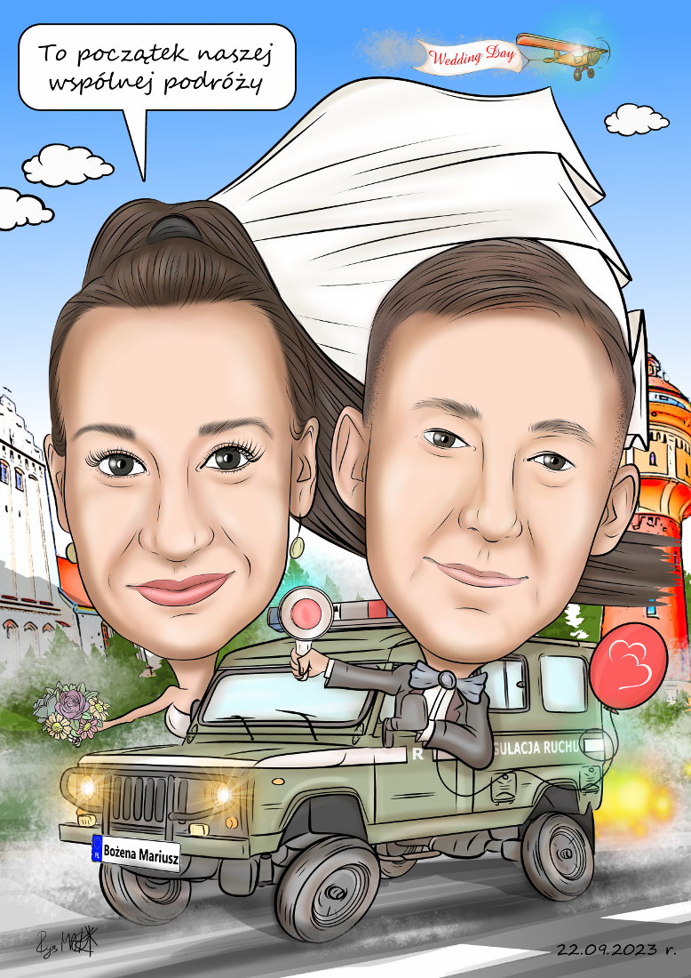 Karykatura ślubna