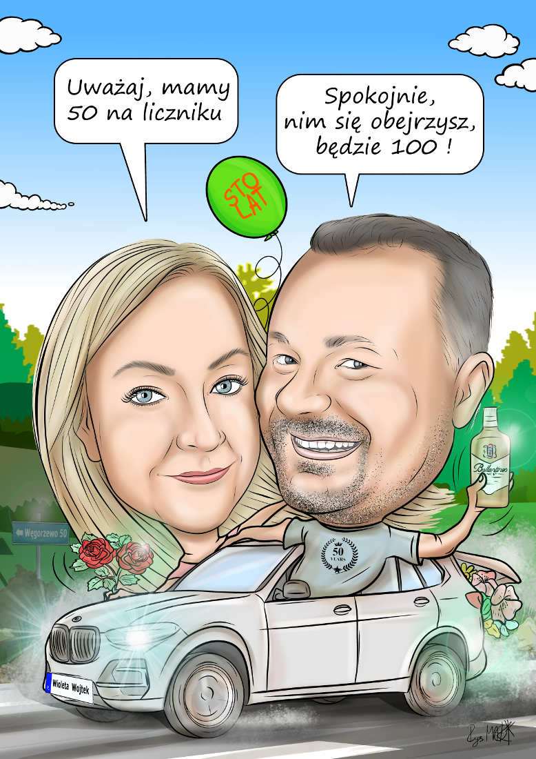 Karykatura na urodziny