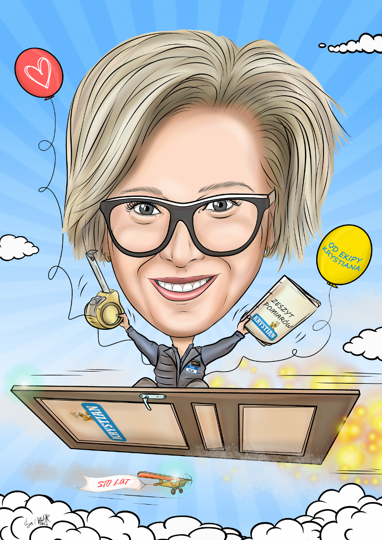 Karykatura dla koleżanki