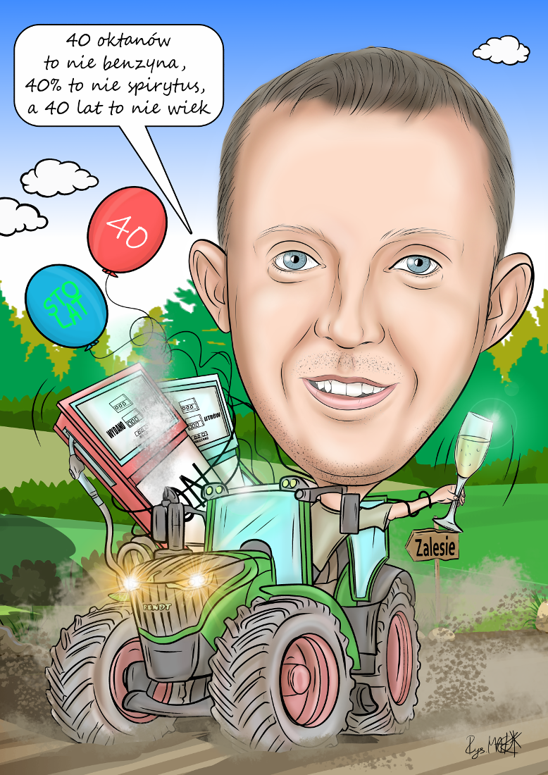 Karykatura urodzinowa