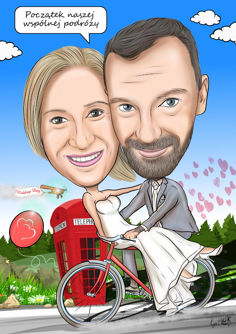 Karykatura weselna