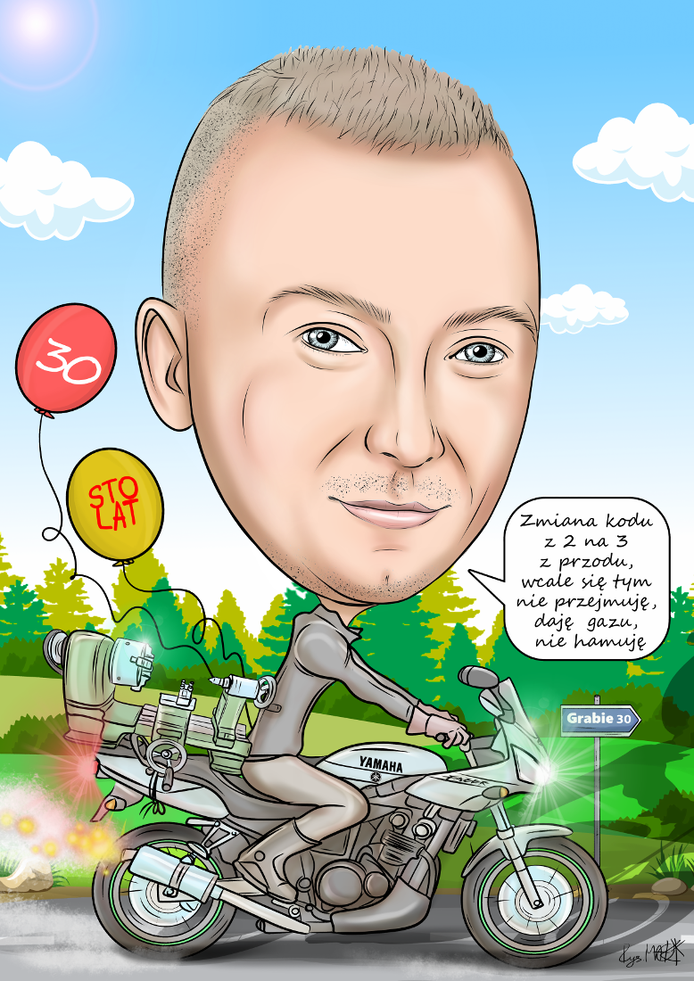 Karykatura urodzinowa