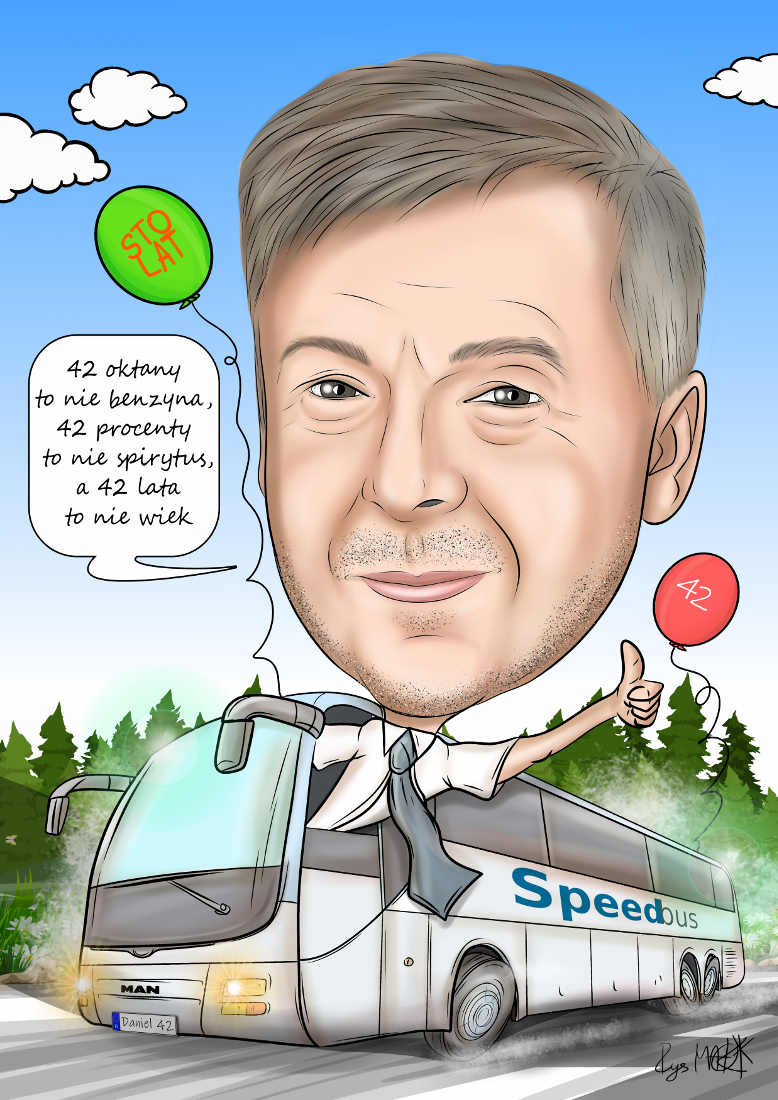 Karykatura na urodziny