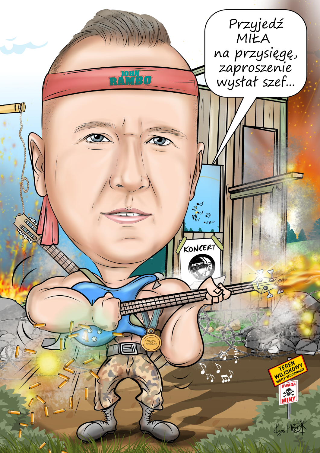 Karykatura na przysięgę