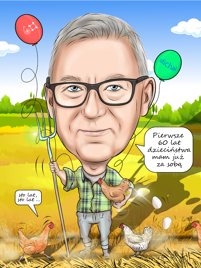 Karykatura urodzinowa