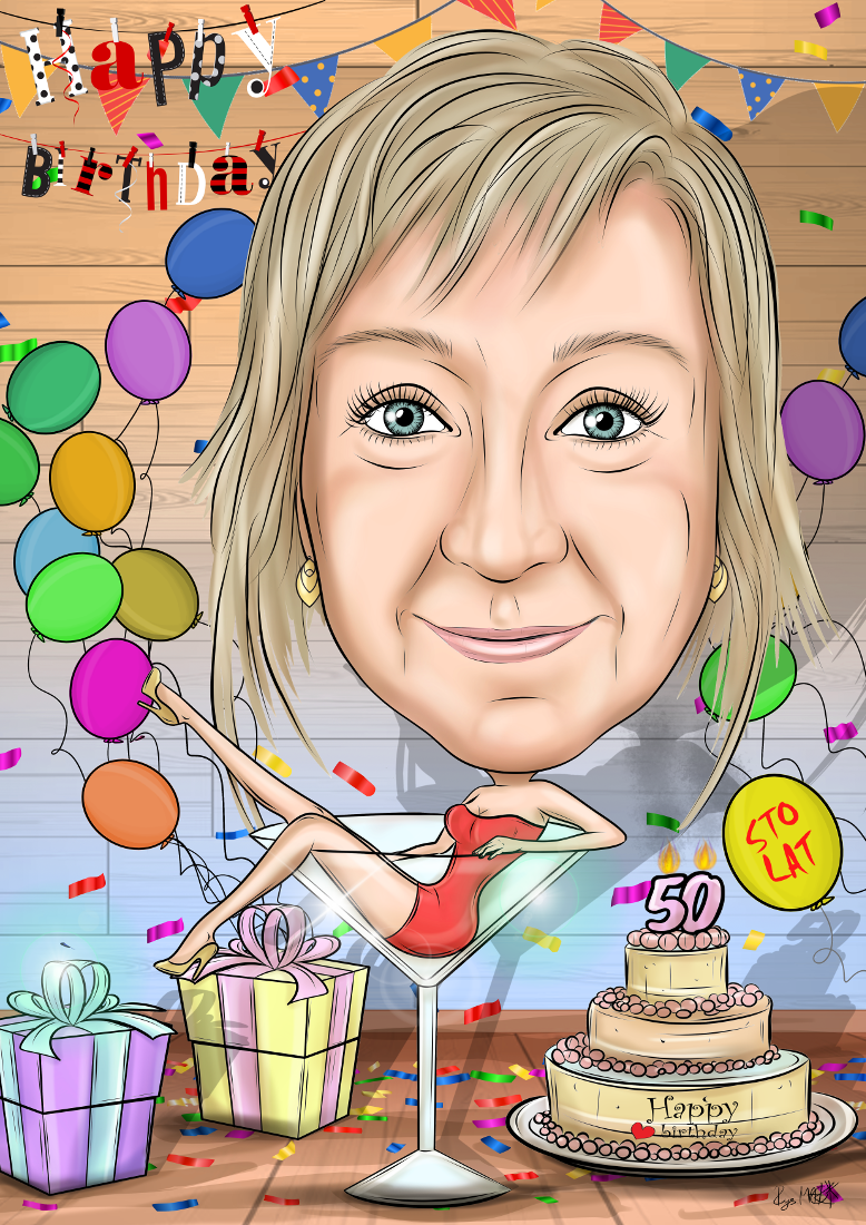 Karykatura urodzinowa