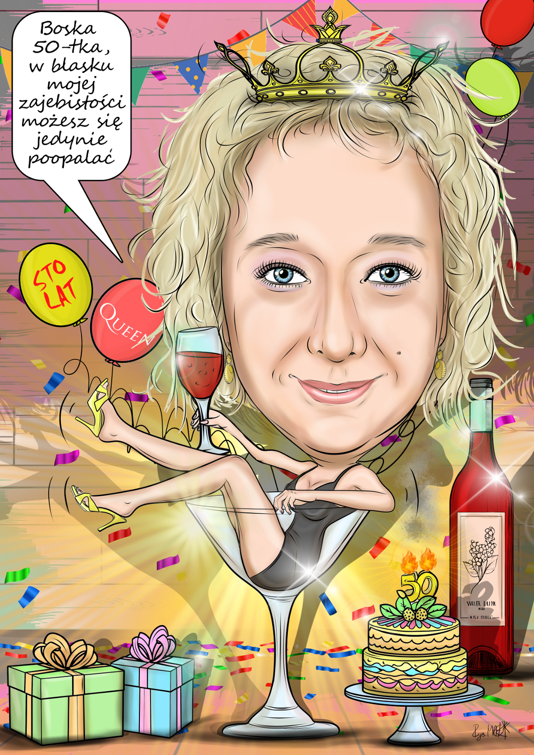 Karykatura urodzinowa