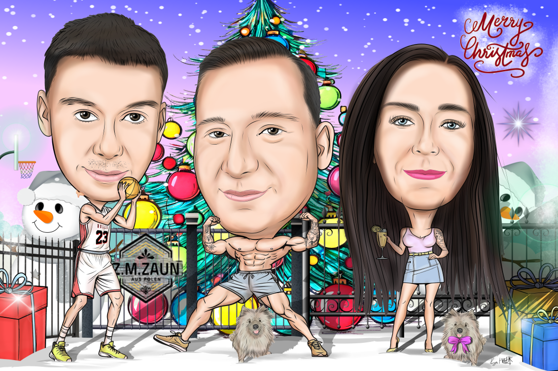 Karykatura na święta