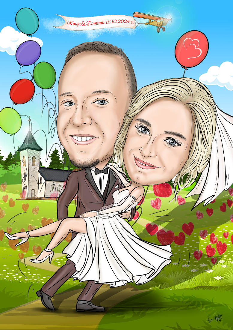 Karykatura weselna