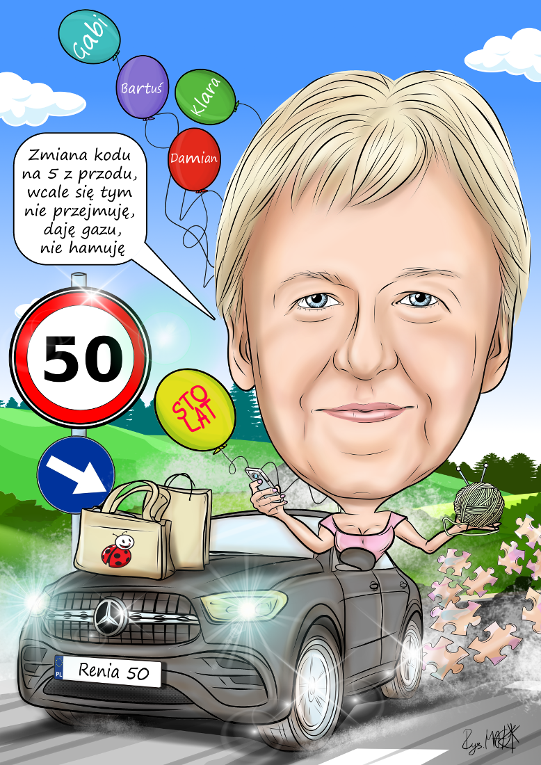 Karykatura na 50-kę