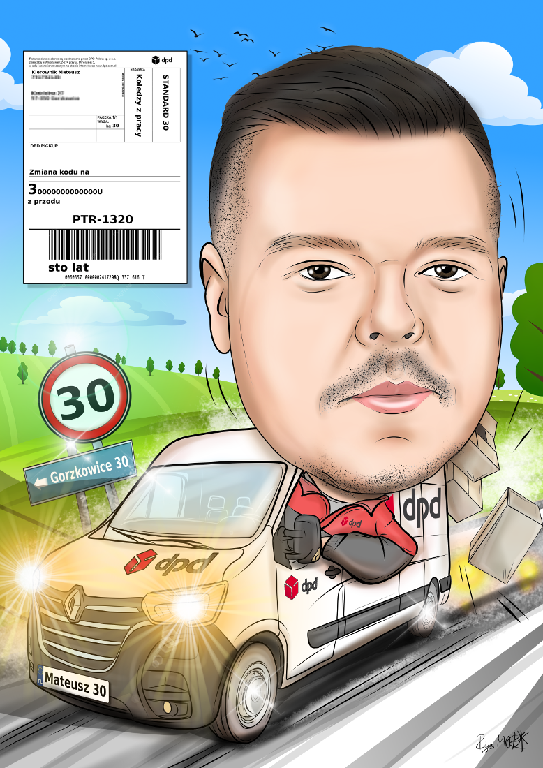 Karykatura urodzinowa