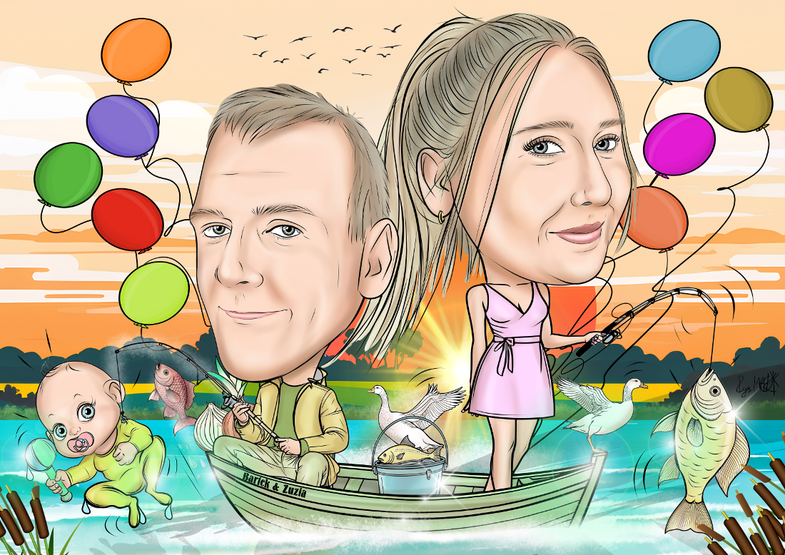 KKarykatura dla pary