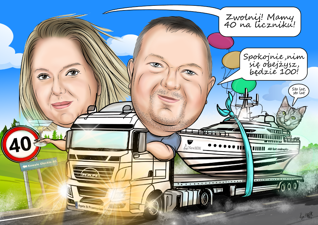 Karykatura urodzinowa